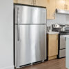 Double Door Mini Fridge with Freezer for Office or Dorm with Adjustable Remove Glass Shelves - Afbeelding 2